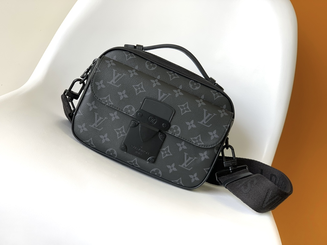 Louis Vuitton LV S Lock Messenger Bag - M45806 Monogram Macassar