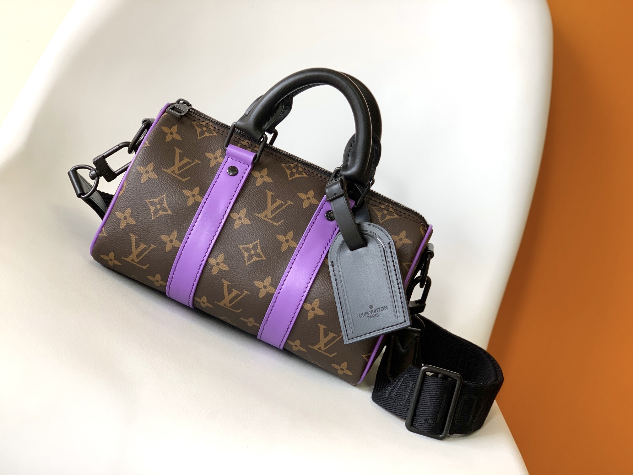 Louis Vuitton LV Mini Keepall - M46249 Purple Monogram Macassar