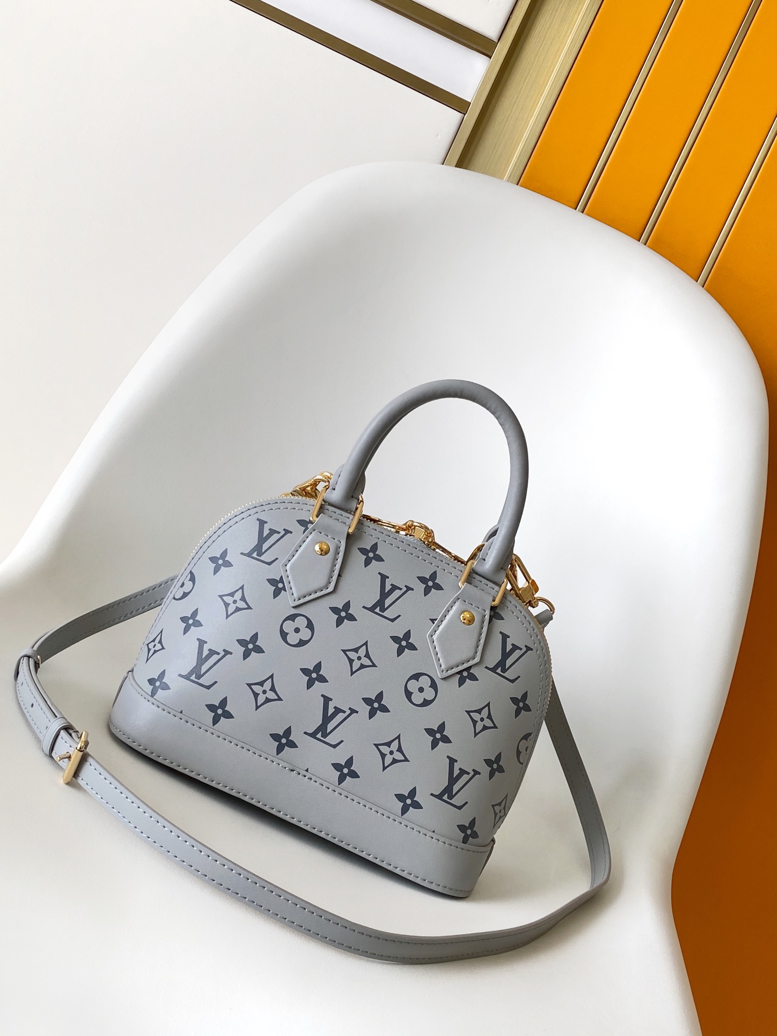 Louis Vuitton  LV Alma BB Handbag - M12561 Monogram Ink Grey