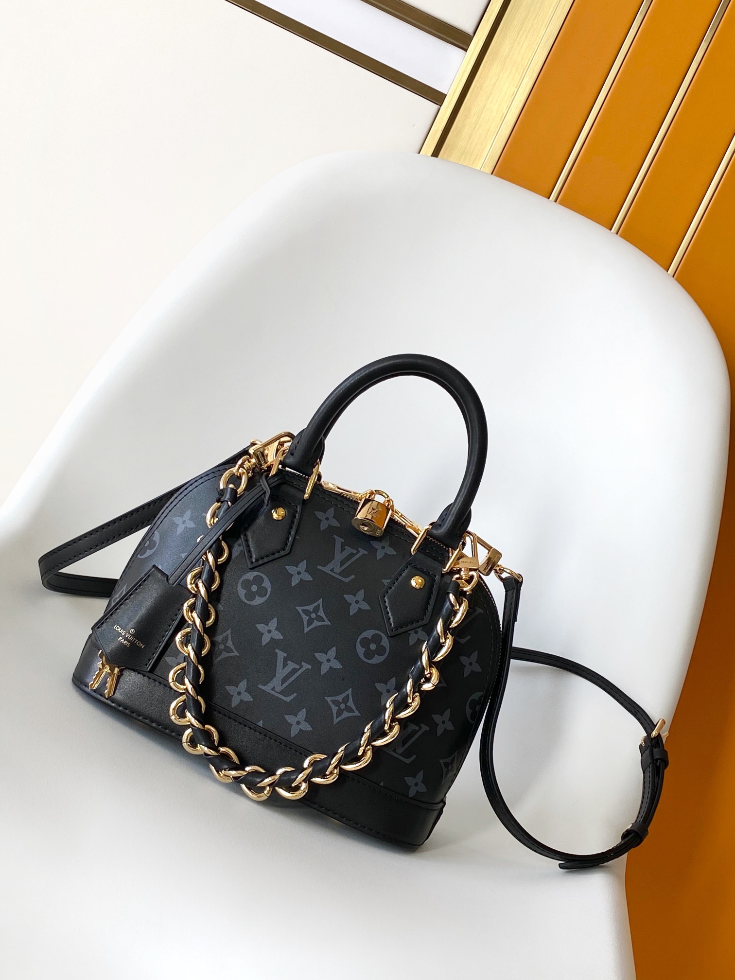 Louis Vuitton LV Alma BB Handbag - M12289 Monogram Ink Black