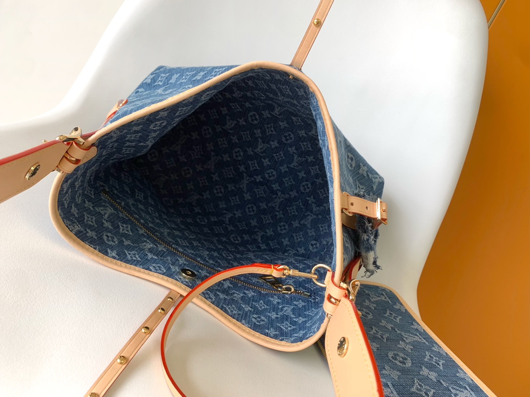 Louis Vuitton  LV CarryAll Small Handbag - M46854 Blue Denim