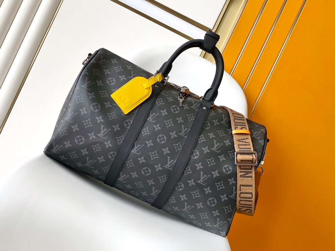 Louis Vuitton LV M45611 Gaston Labels Special Edition Keepall Bandouli??re 45