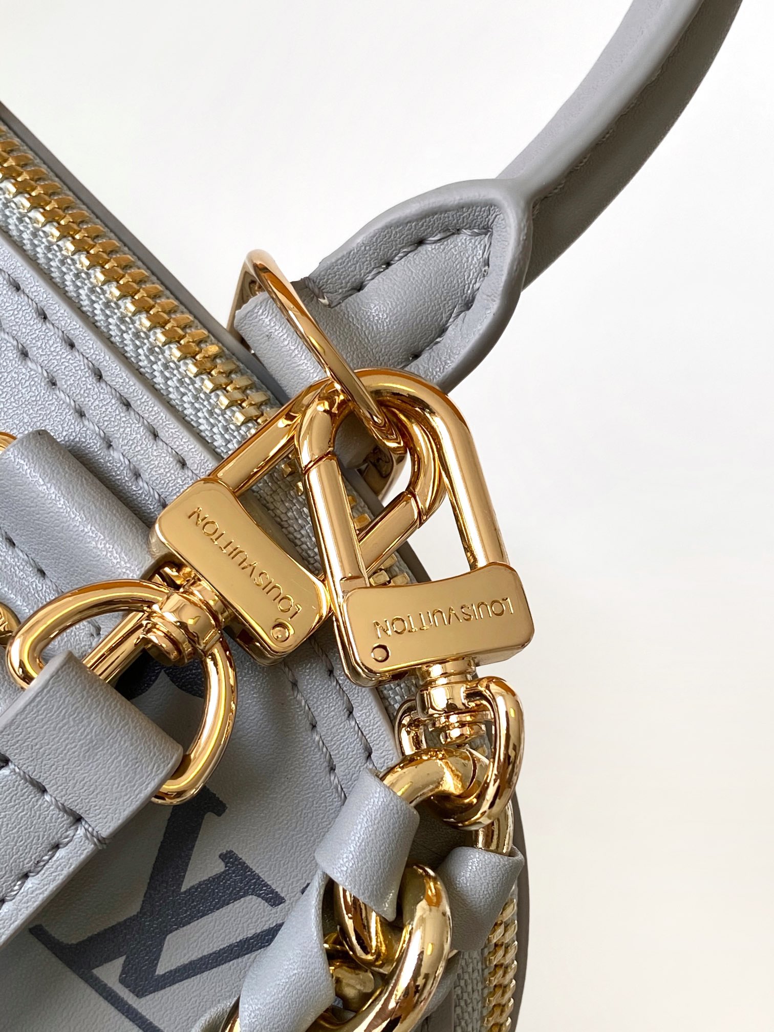 Louis Vuitton LV M12561 Monogram Ink Series Alma BB Handbag in Grey