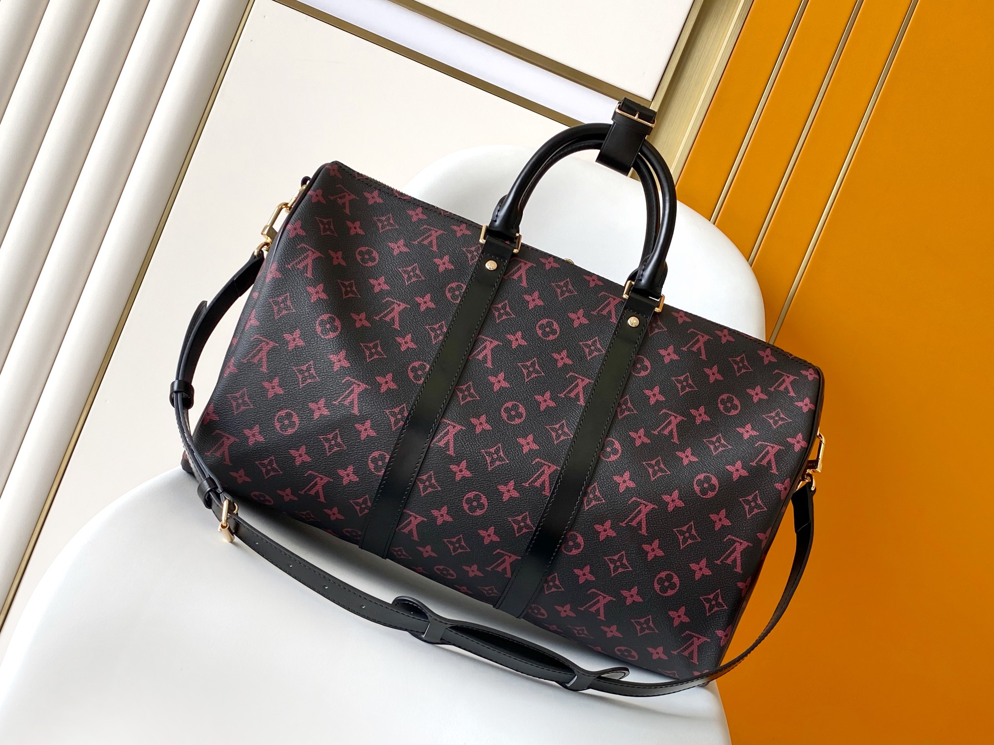 Louis Vuitton LV M12441 Keepall 45 Handbag in Monogram Tomette