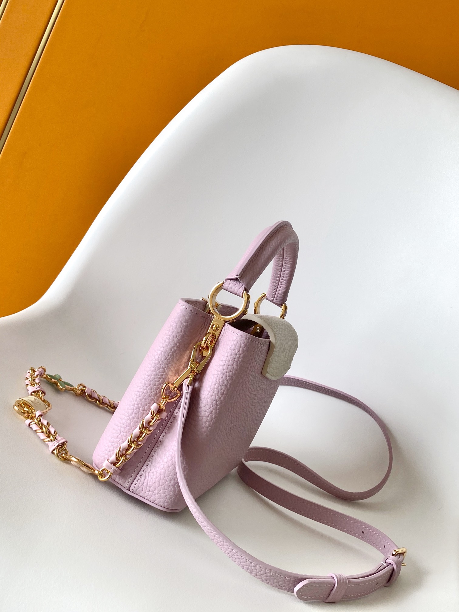 Louis Vuitton LV Capucines Mini Bag M23951 in Pink