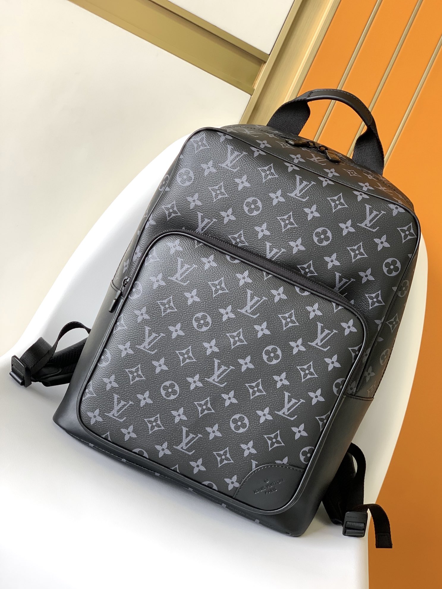 Louis Vuitton LV M45335 Dean Backpack in Black Monogram