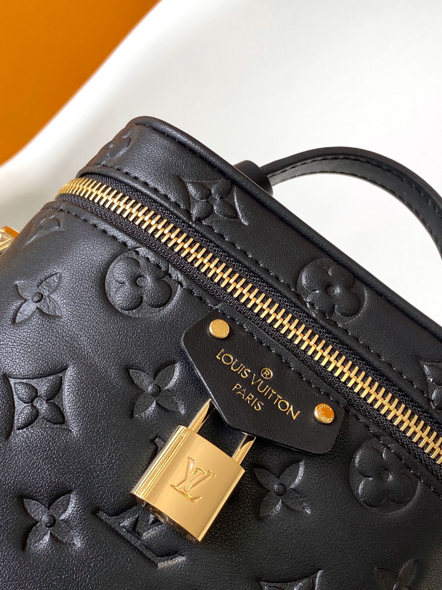 Louis Vuitton LV M25143 Vanity Small Handbag in Black