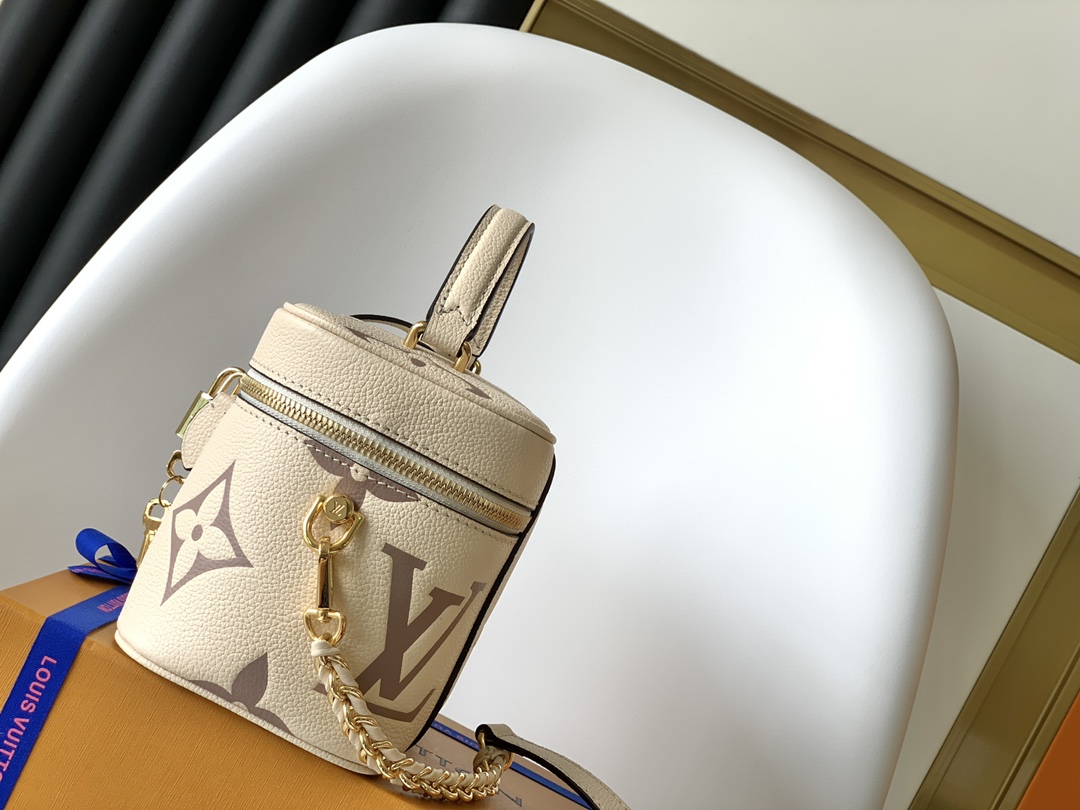 Louis Vuitton LV M45599 Vanity Small Handbag in White Print