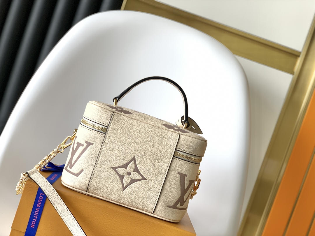 Louis Vuitton LV M45599 Vanity Small Handbag in White Print