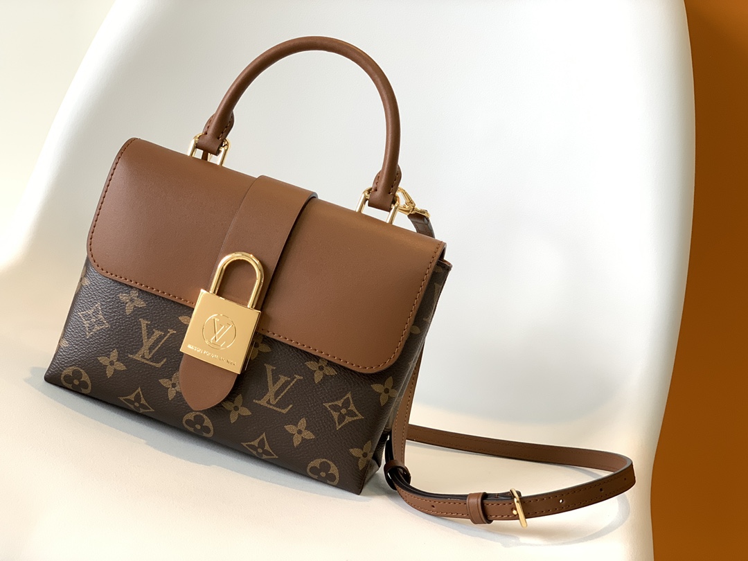 Louis Vuitton LV M44654 Locky BB Handbag in Caramel