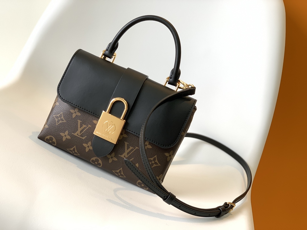 Louis Vuitton LV M44141 Locky BB Handbag in Black