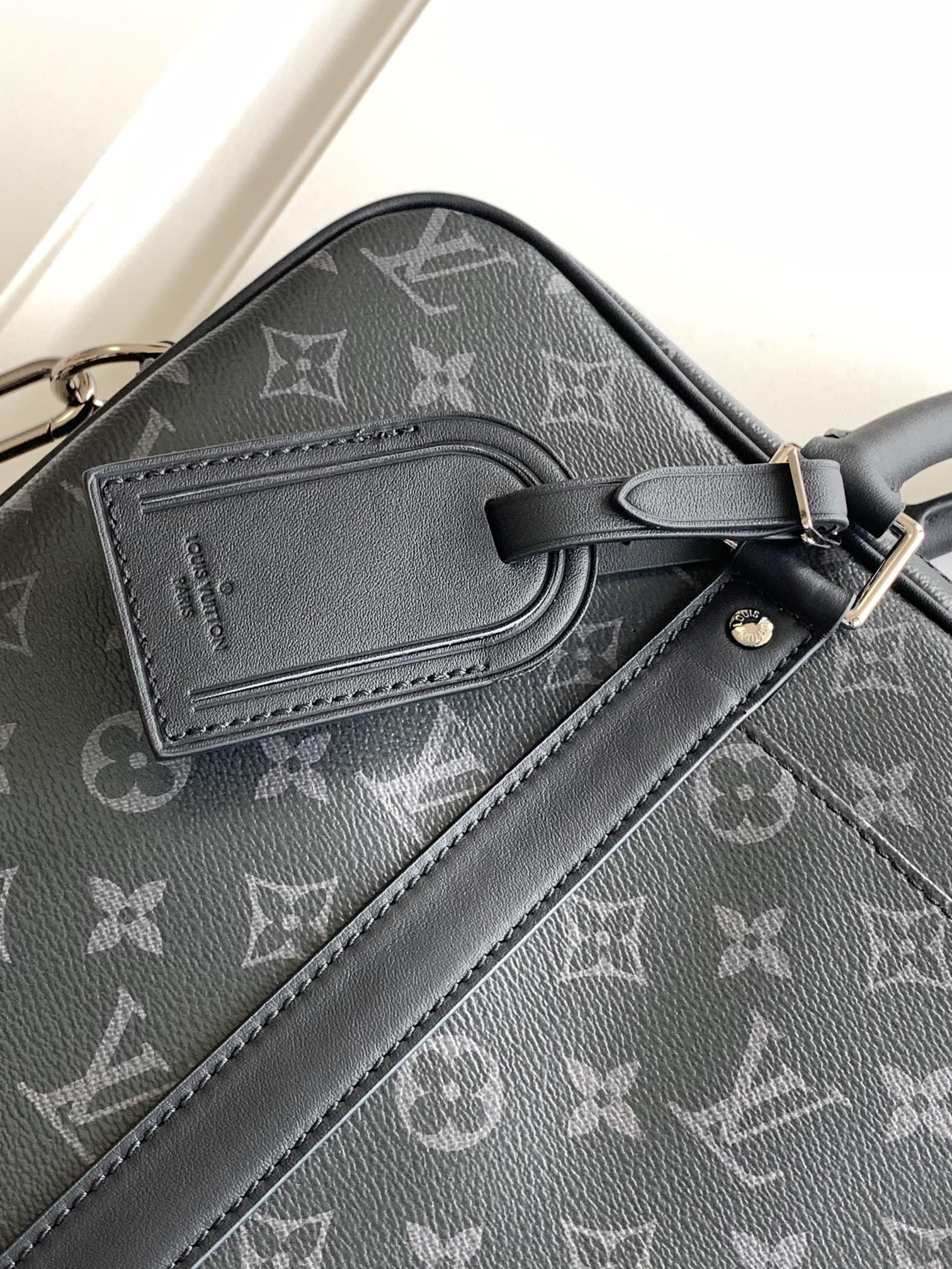 Louis Vuitton LV M46457 Voyage Small Briefcase in Damier Graphite