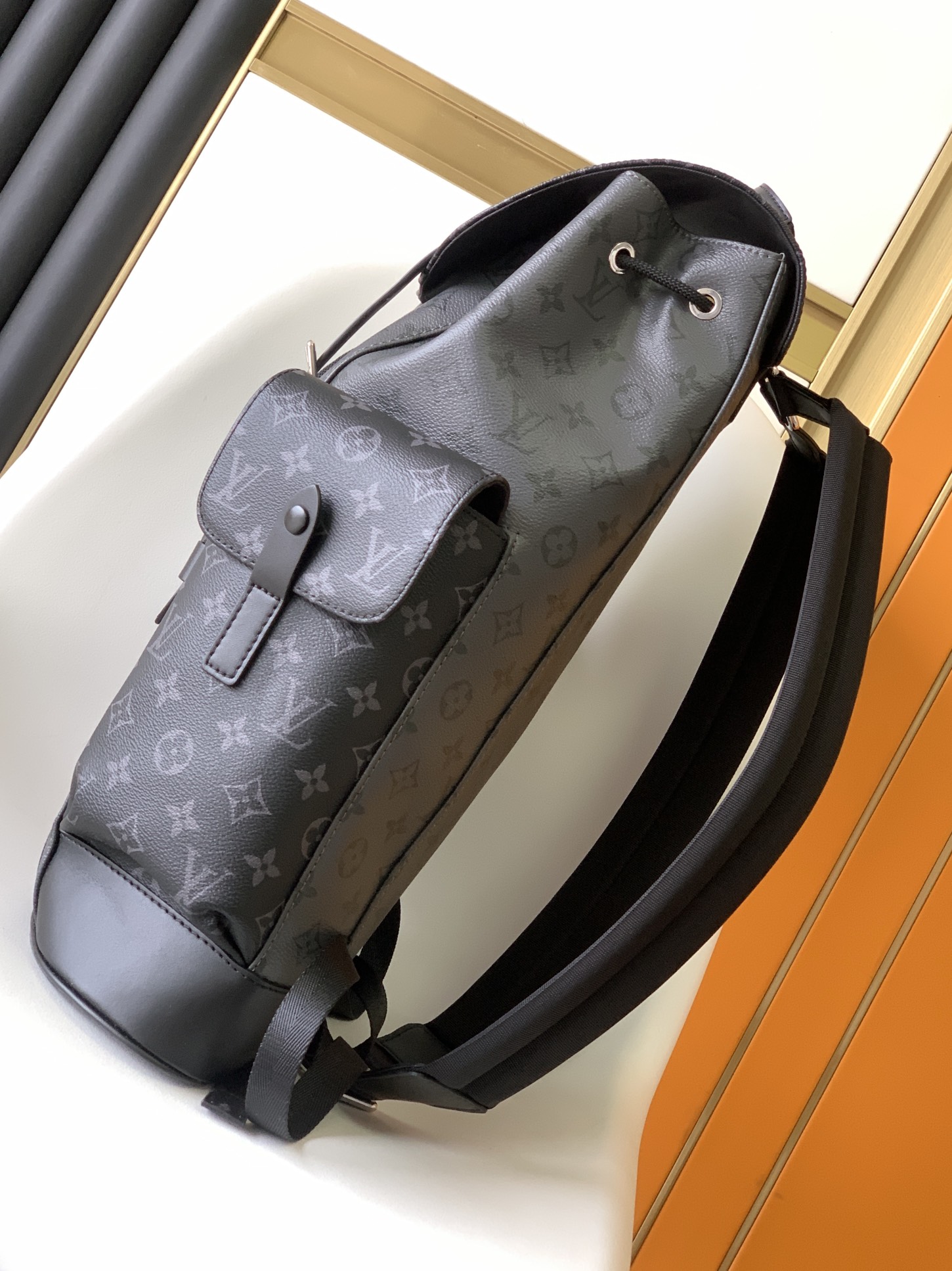 Multi-functional Christopher Mini Backpack Louis Vuitton LV  M45419 - Black and Grey