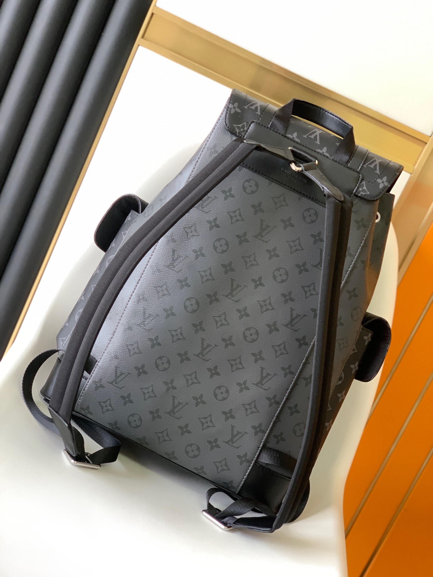 Multi-functional Christopher Mini Backpack Louis Vuitton LV  M45419 - Black and Grey