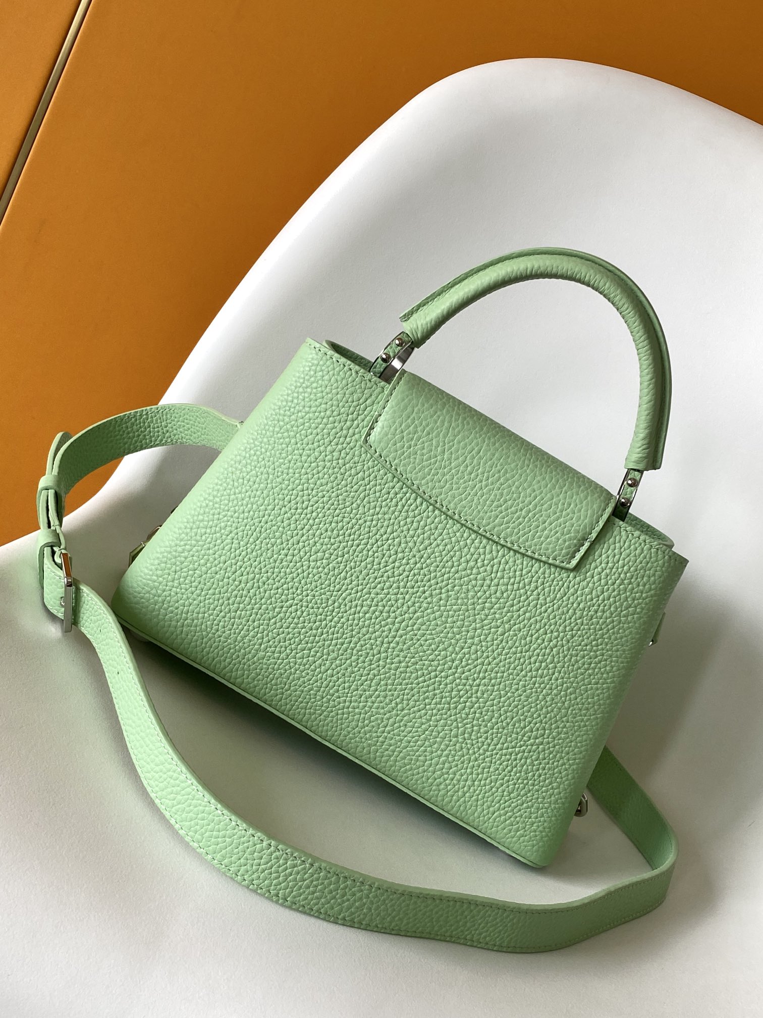 Louis Vuitton LV Capucines BB Handbag M24683 - Green Taurillon Leather