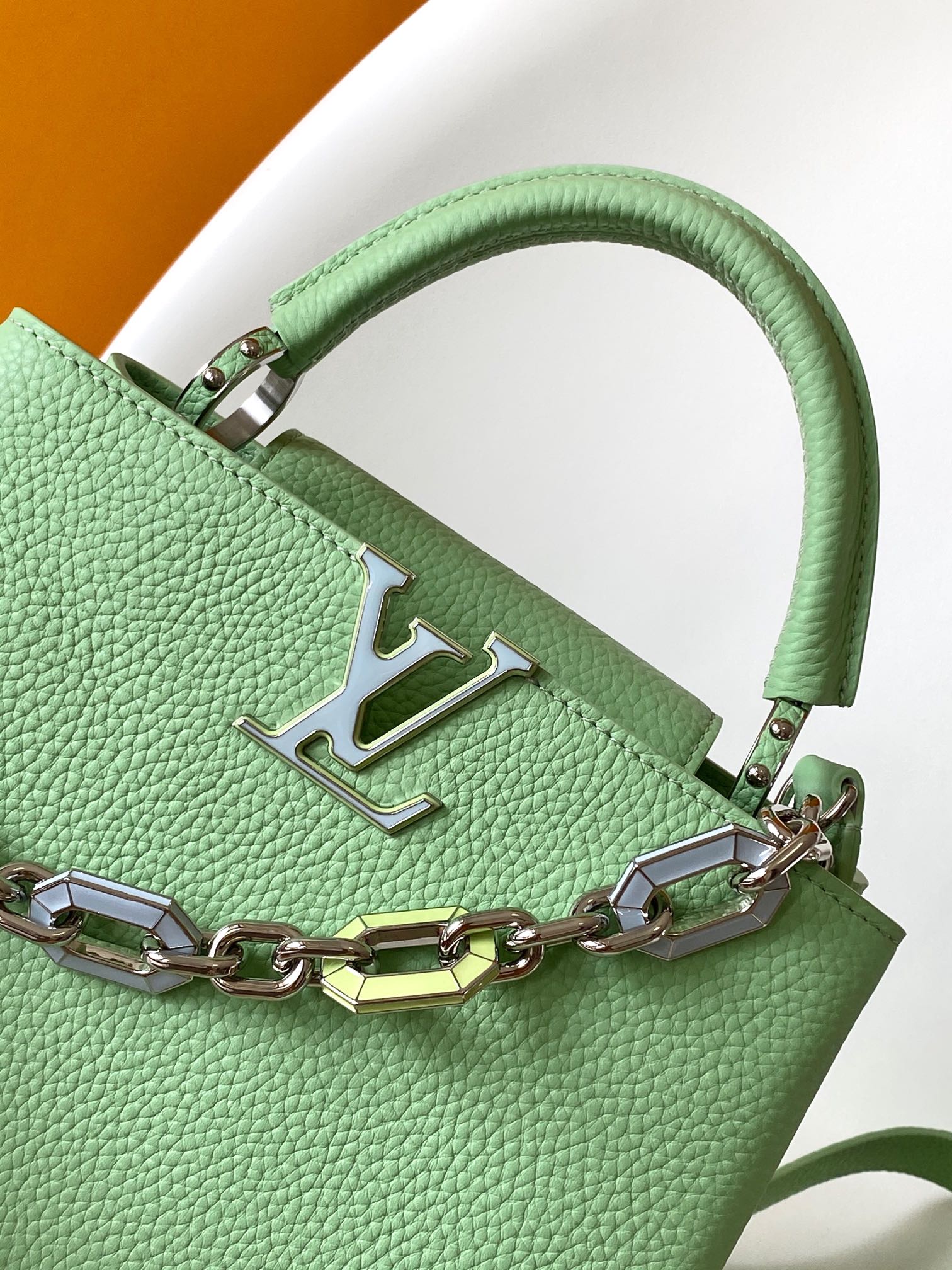 Louis Vuitton LV Capucines BB Handbag M24683 - Green Taurillon Leather