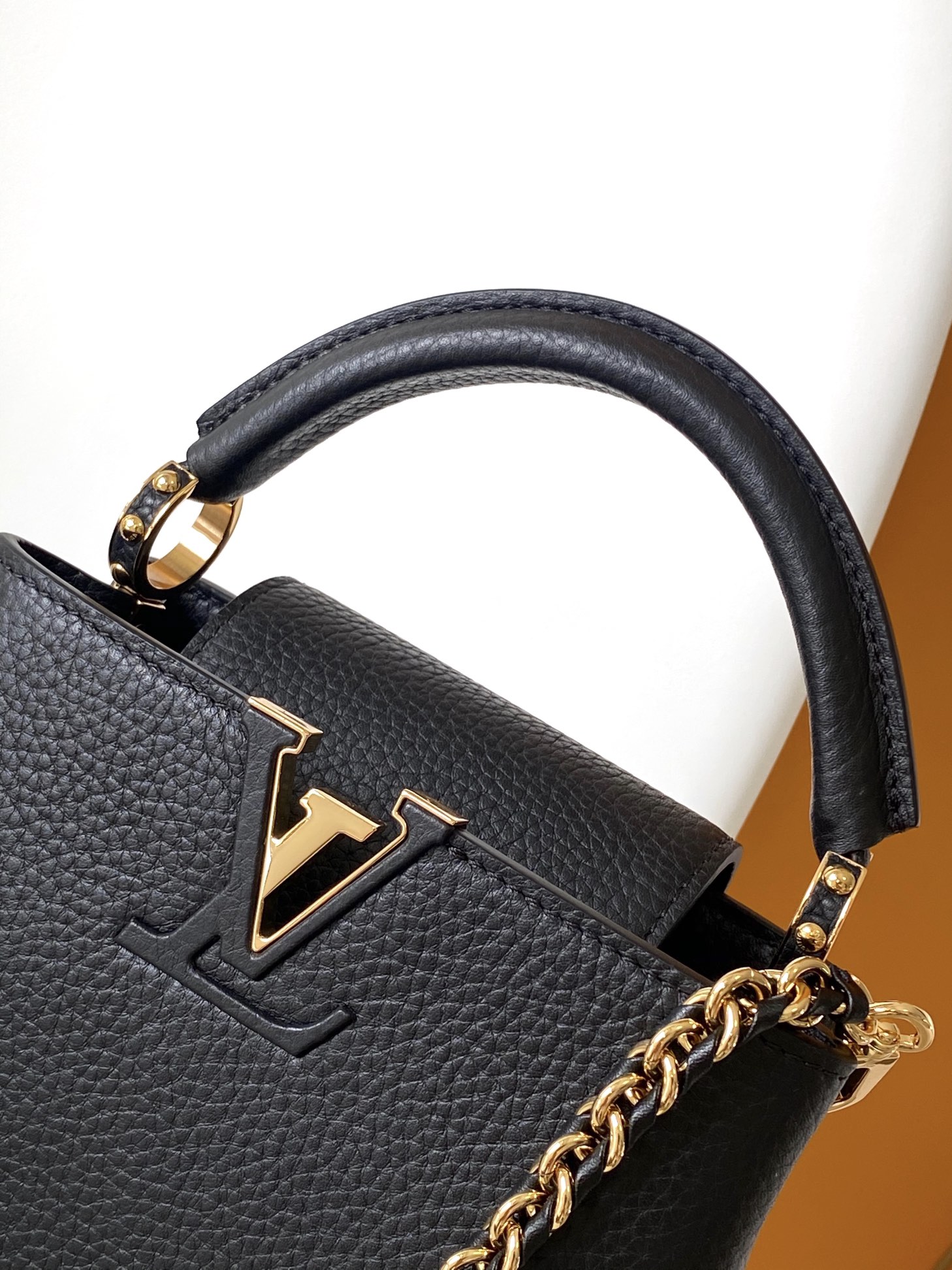 Louis Vuitton LV Capucines BB Bag M59709 Small Black