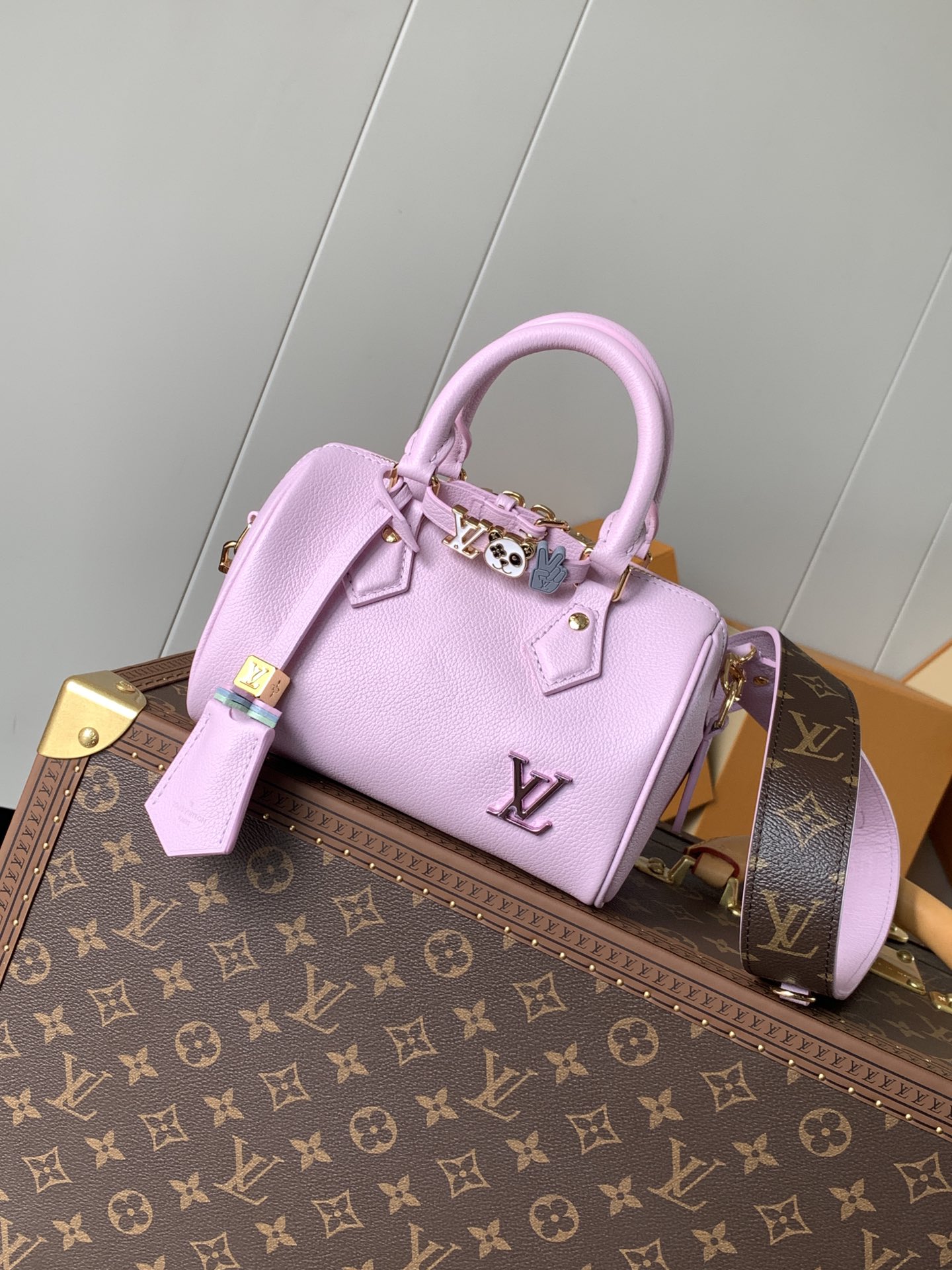 Louis Vuitton LV Speedy 18 Bag M24598 Limited Edition Purple