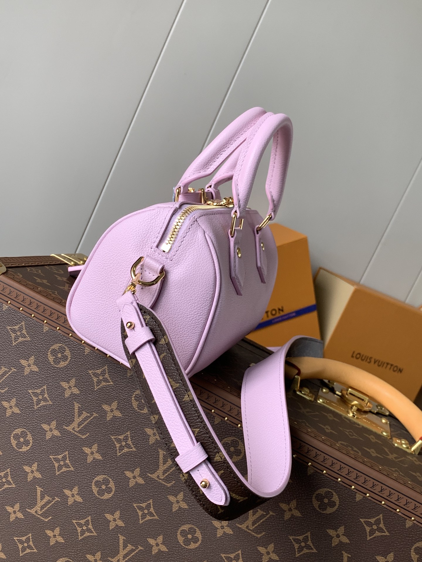 Louis Vuitton LV Speedy 18 Bag M24598 Limited Edition Purple