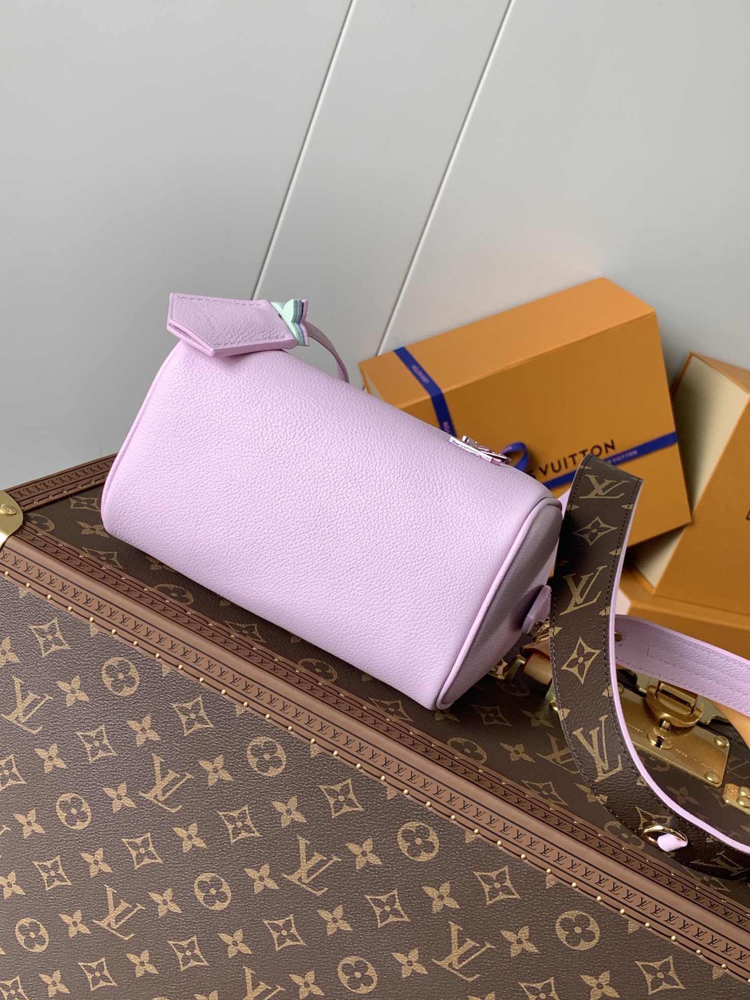 Louis Vuitton LV Speedy 18 Bag M24598 Limited Edition Purple