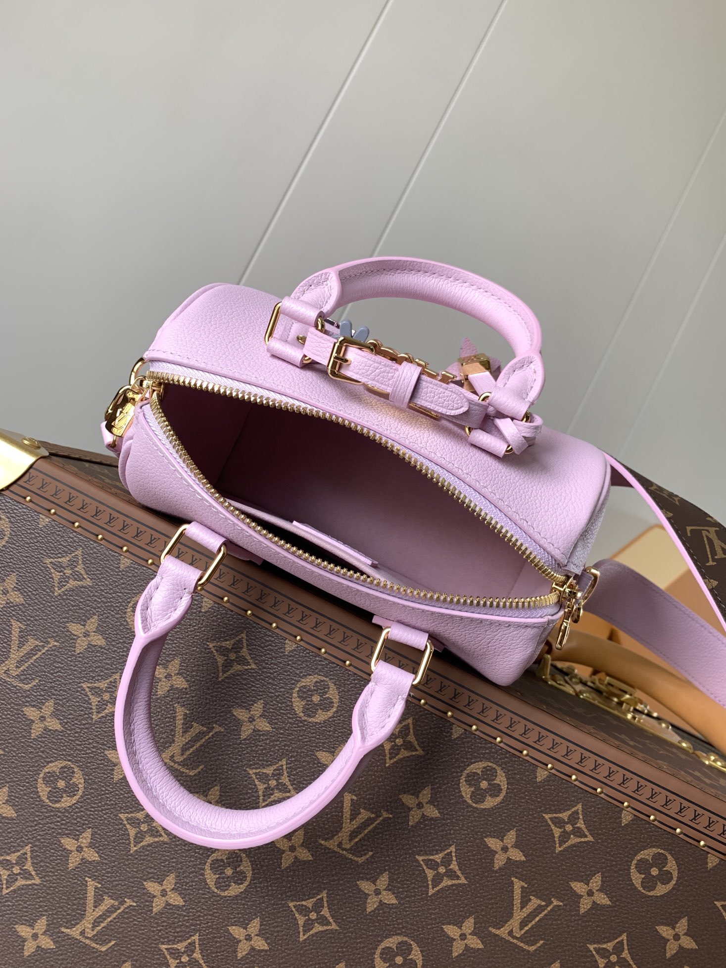 Louis Vuitton LV Speedy 18 Bag M24598 Limited Edition Purple