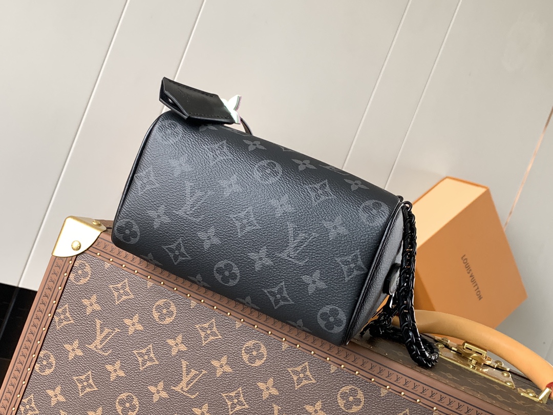  Louis Vuitton LV Speedy 18 Bag M24606 Limited Edition Black Floral