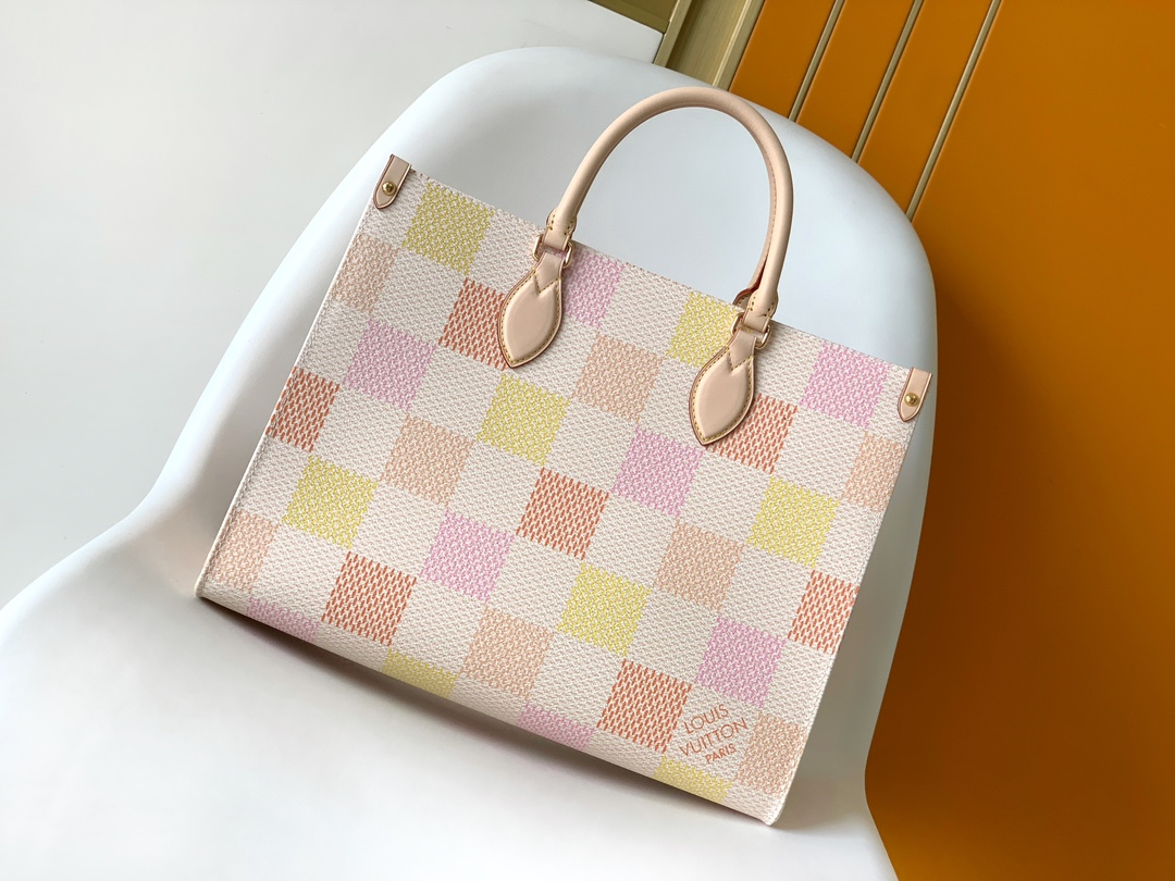 Louis Vuitton LV OnTheGo Medium Tote Bag - Checkerboard Collection