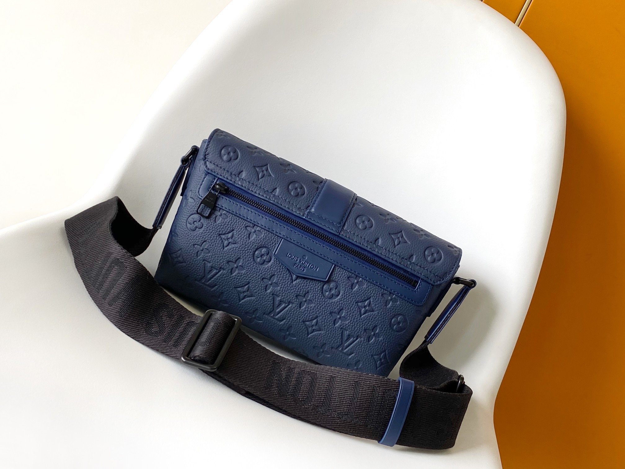 Louis Vuitton LV S-Cape Messenger Bag - M11692 Blue Monogram Taurillon