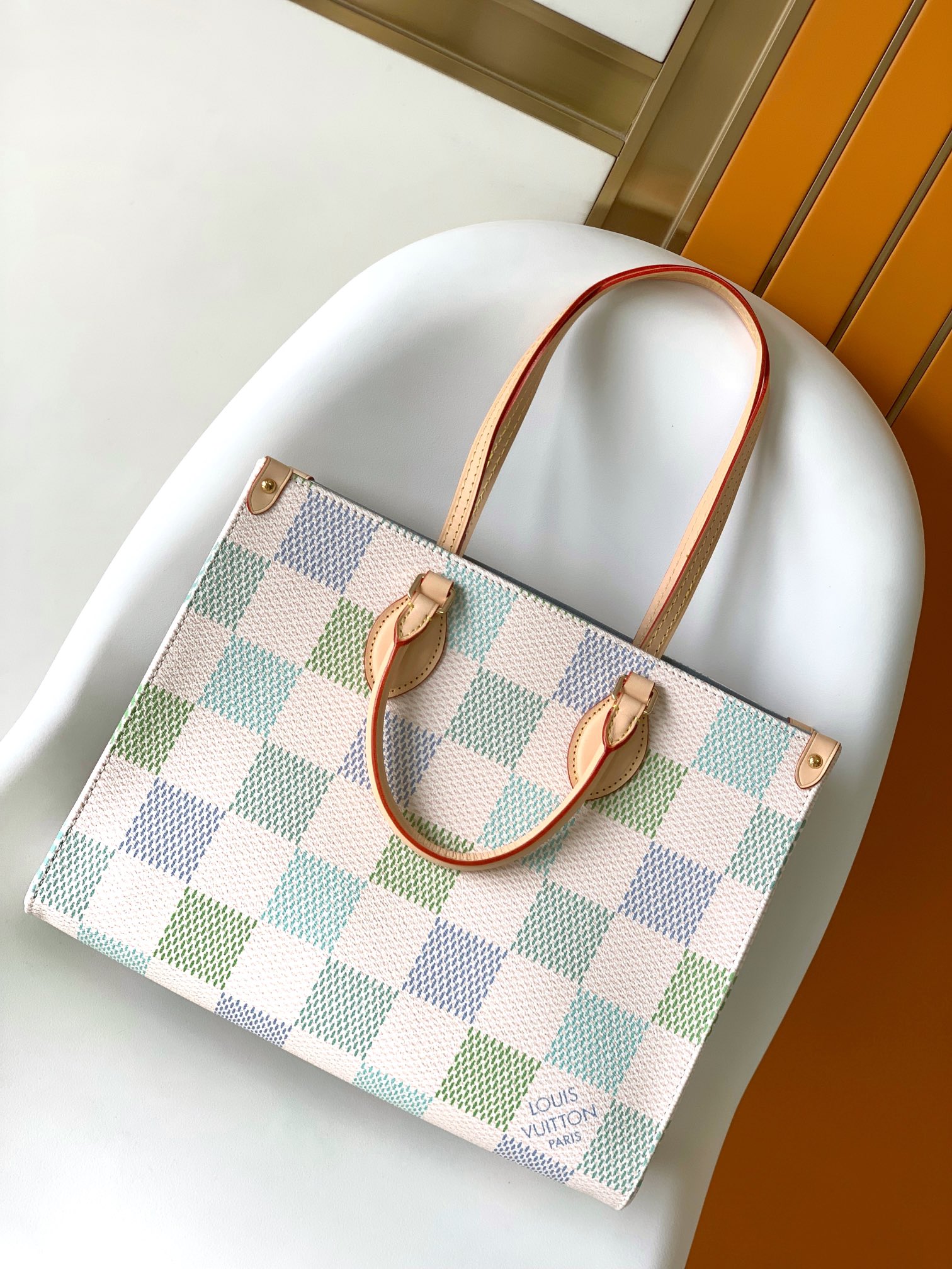 Louis Vuitton LV OnTheGo Medium Tote Bag - Checkerboard Collection