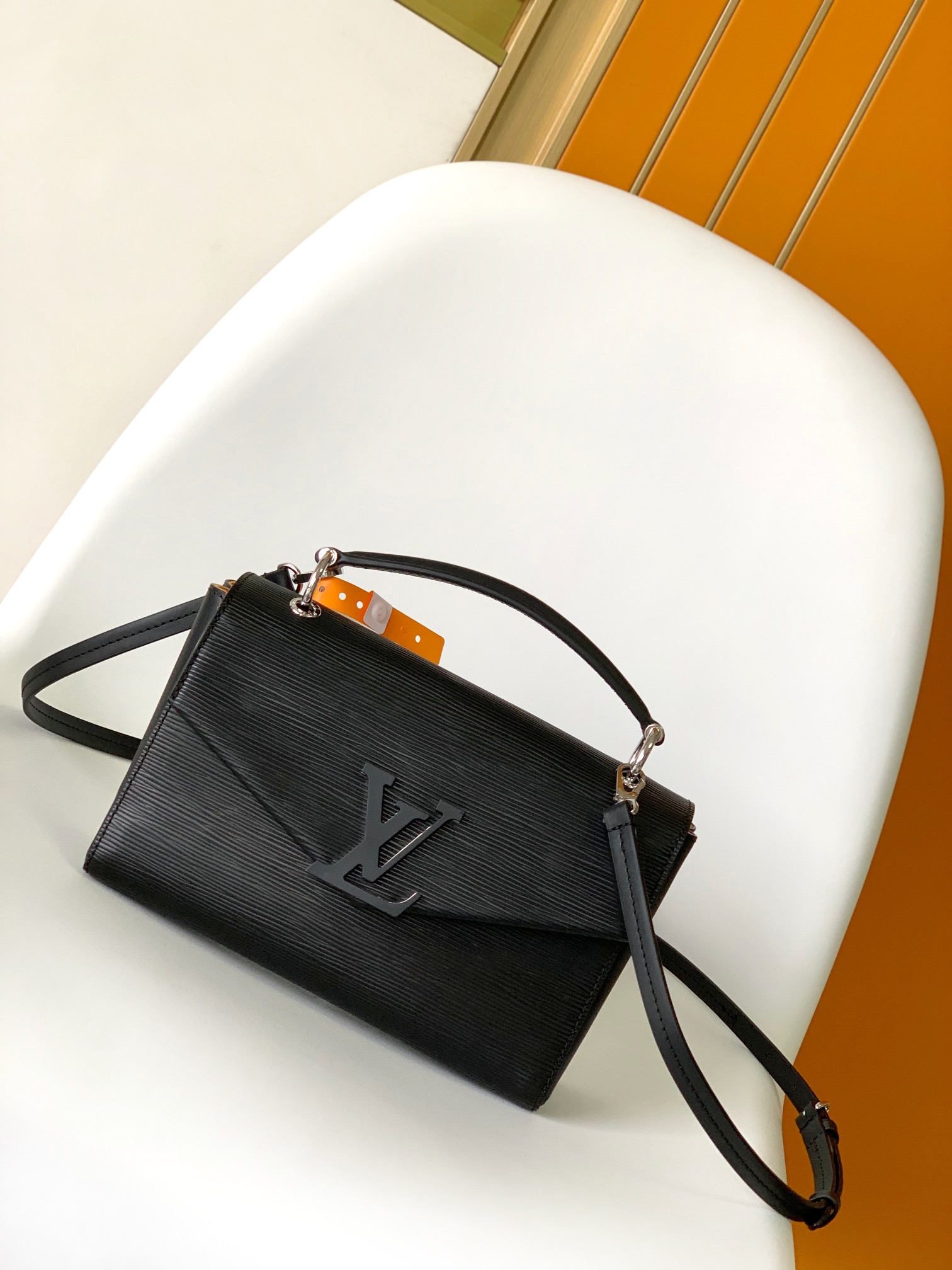 Louis Vuitton LV Pochette Grenelle Handbag - Black