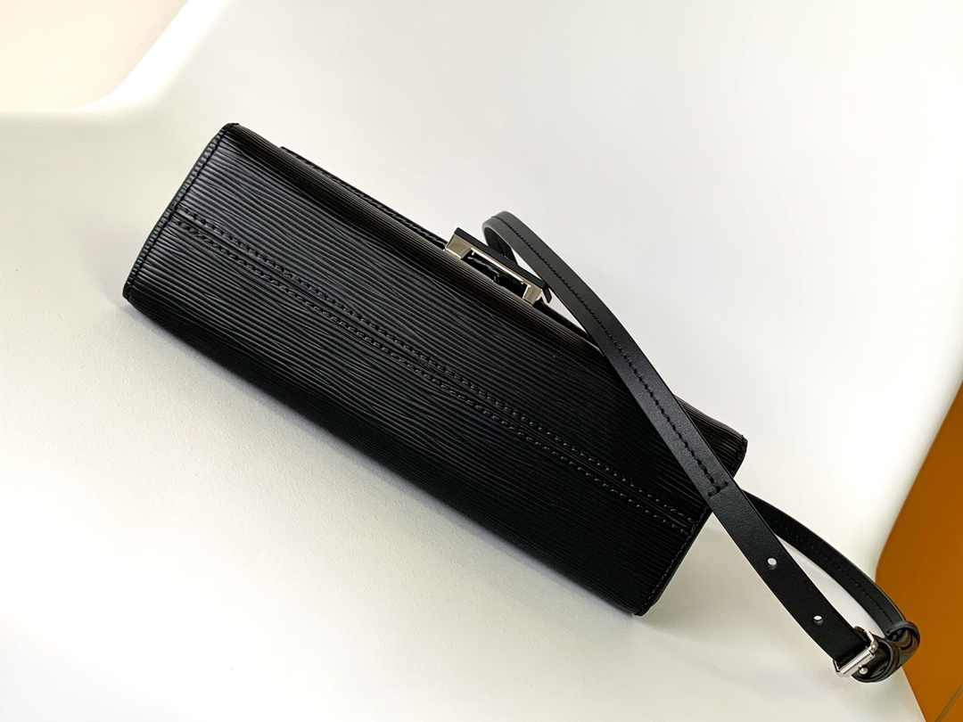 Louis Vuitton LV Pochette Grenelle Handbag - Black