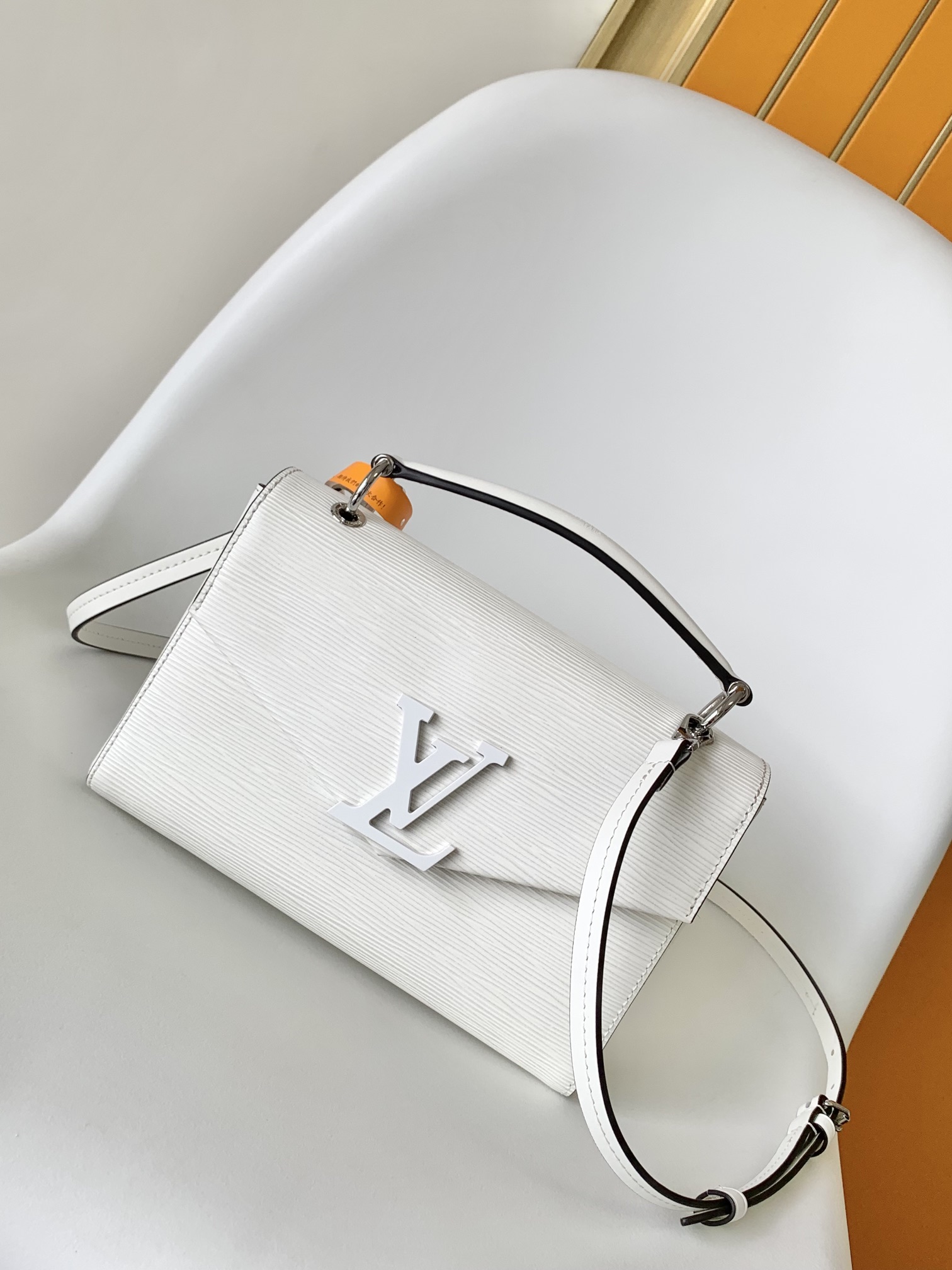 Louis Vuitton LV Pochette Grenelle Handbag - White