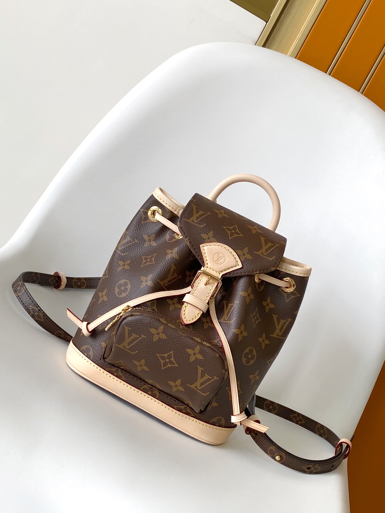 Louis Vuitton LV Montsouris Mini Backpack - Monogram Coated Canvas (Model M11199)