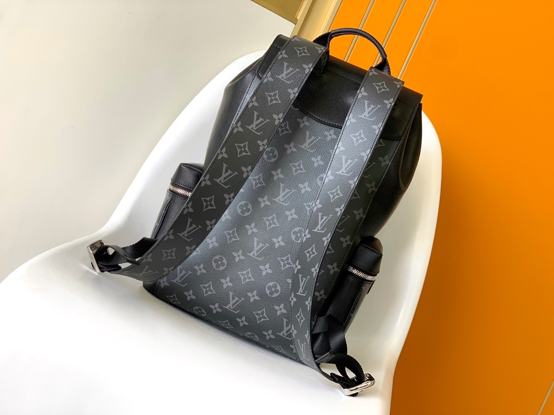 Louis Vuitton LV Ta?garama Outdoor Backpack - Ta?ga Leather & Monogram Eclipse Canvas (Model M30417)