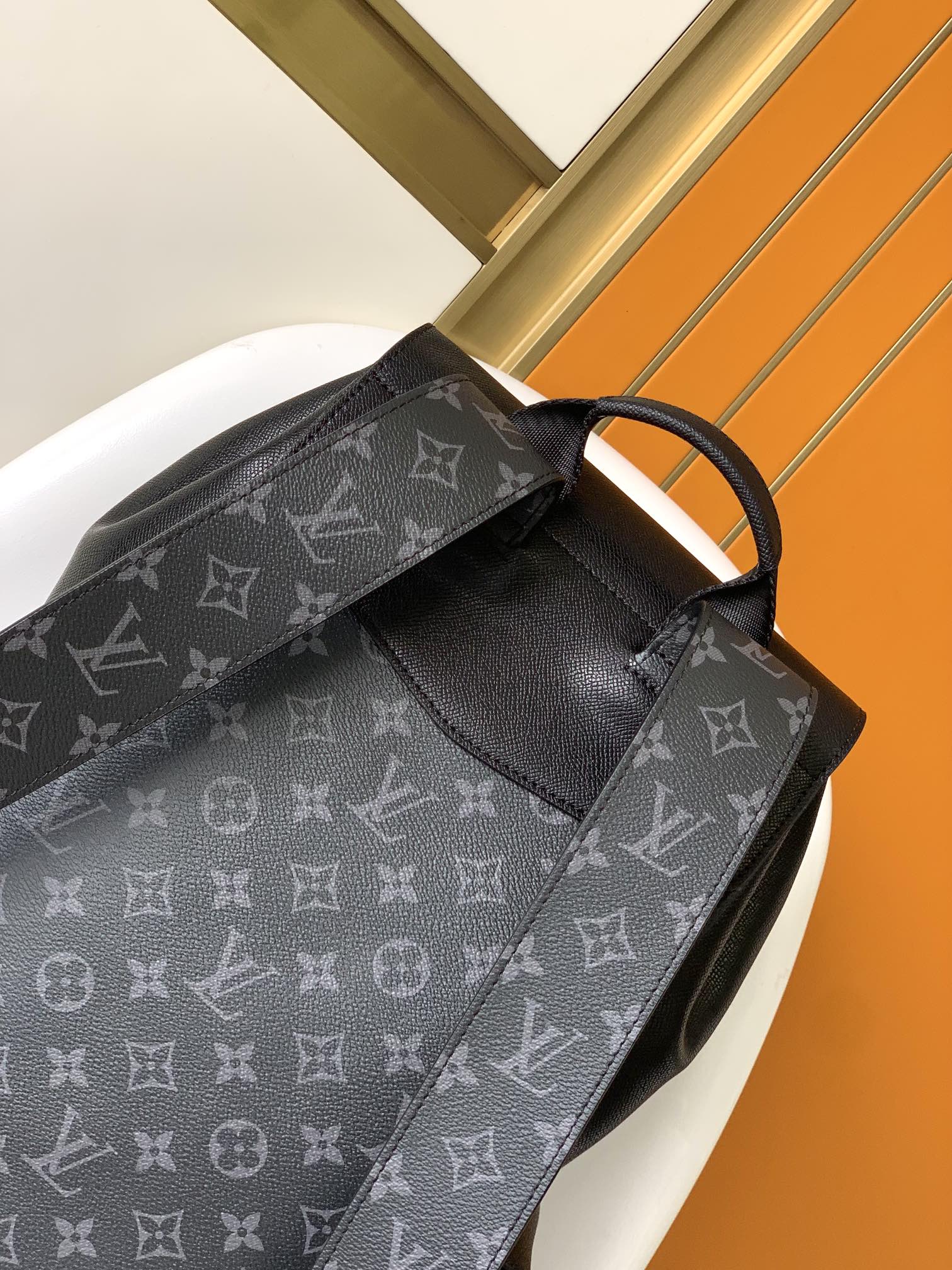 Louis Vuitton LV Ta?garama Outdoor Backpack - Ta?ga Leather & Monogram Eclipse Canvas (Model M30417)