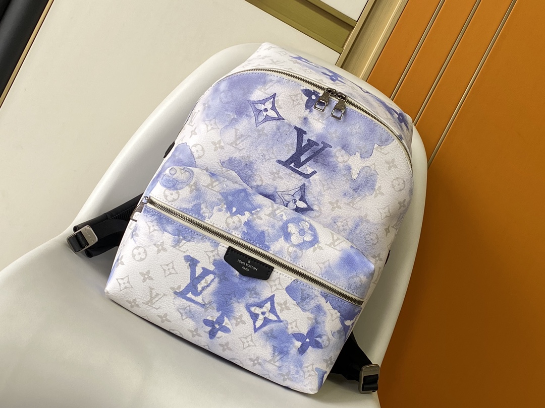 Louis Vuitton LV Discovery Backpack - Watercolor Blue Monogram (Model M45760)