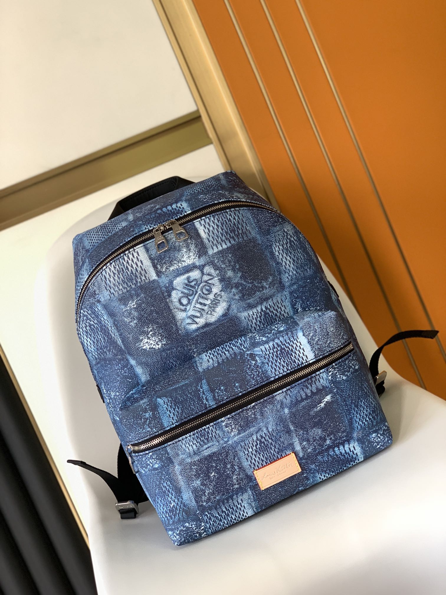 Louis Vuitton LV Discovery Backpack - Damier Salt (Model N50060)