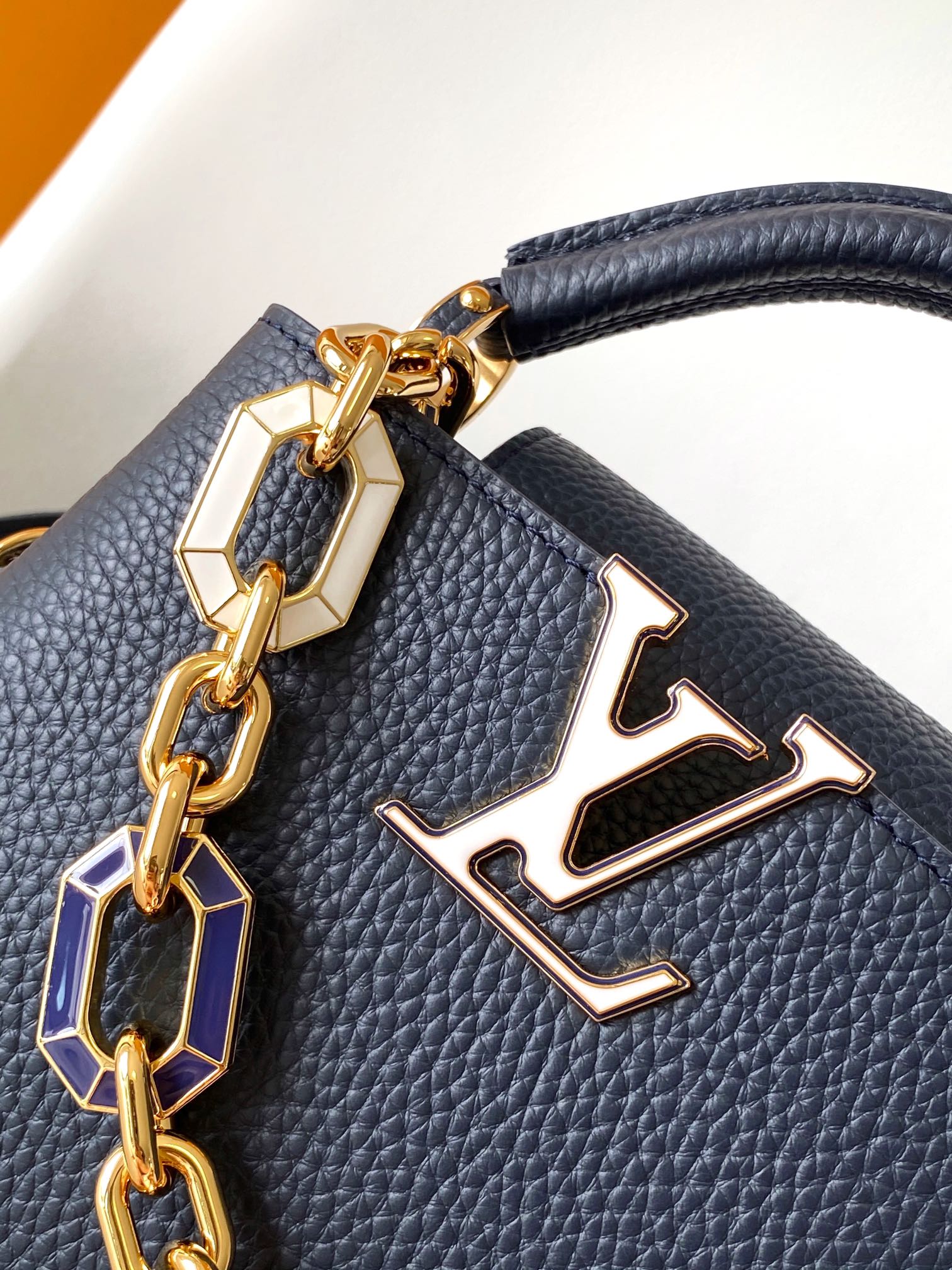 Louis Vuitton LV Capucines BB Handbag - M25211 (Navy Blue)