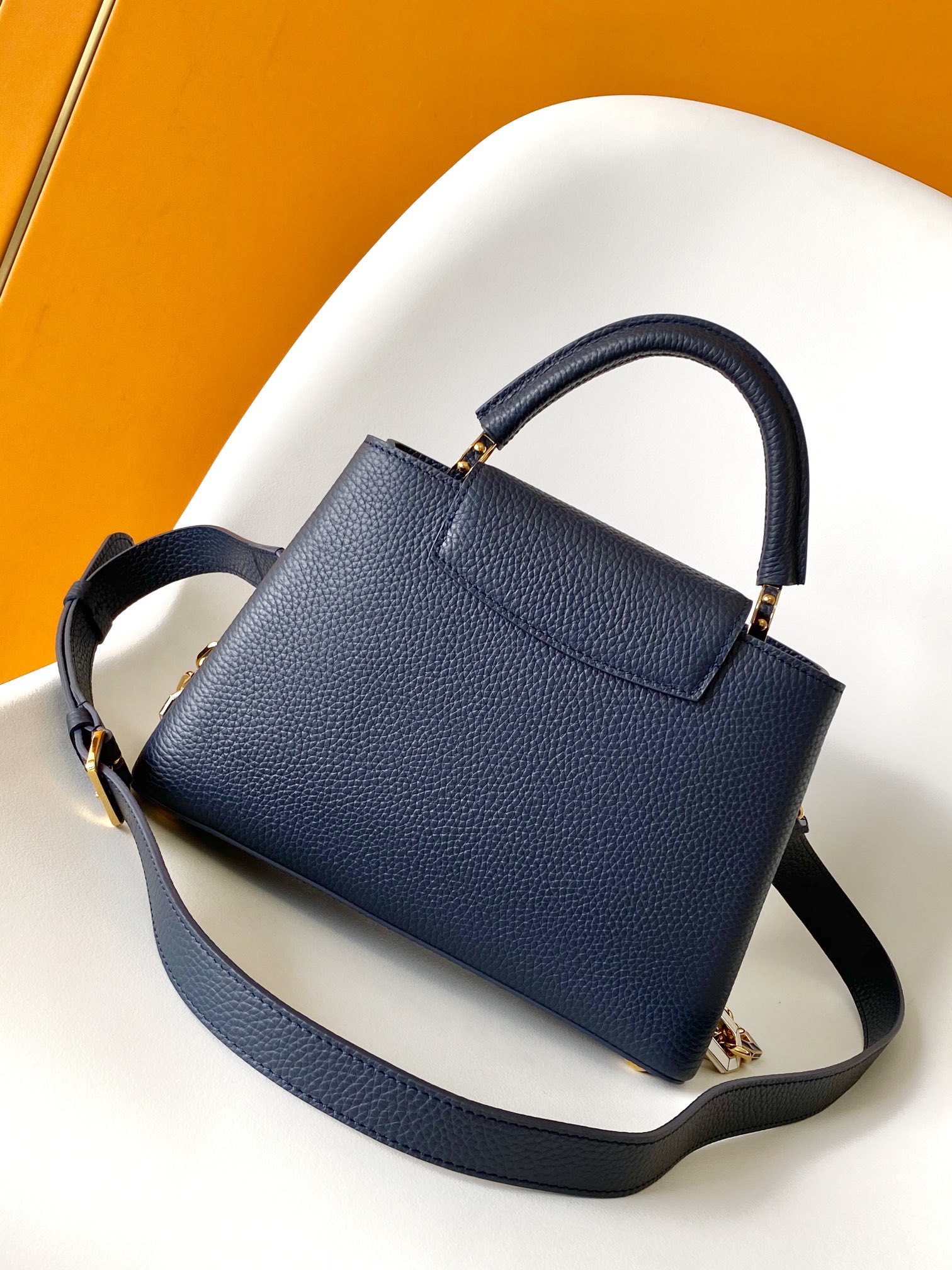 Louis Vuitton LV Capucines BB Handbag - M25211 (Navy Blue) - Small Size