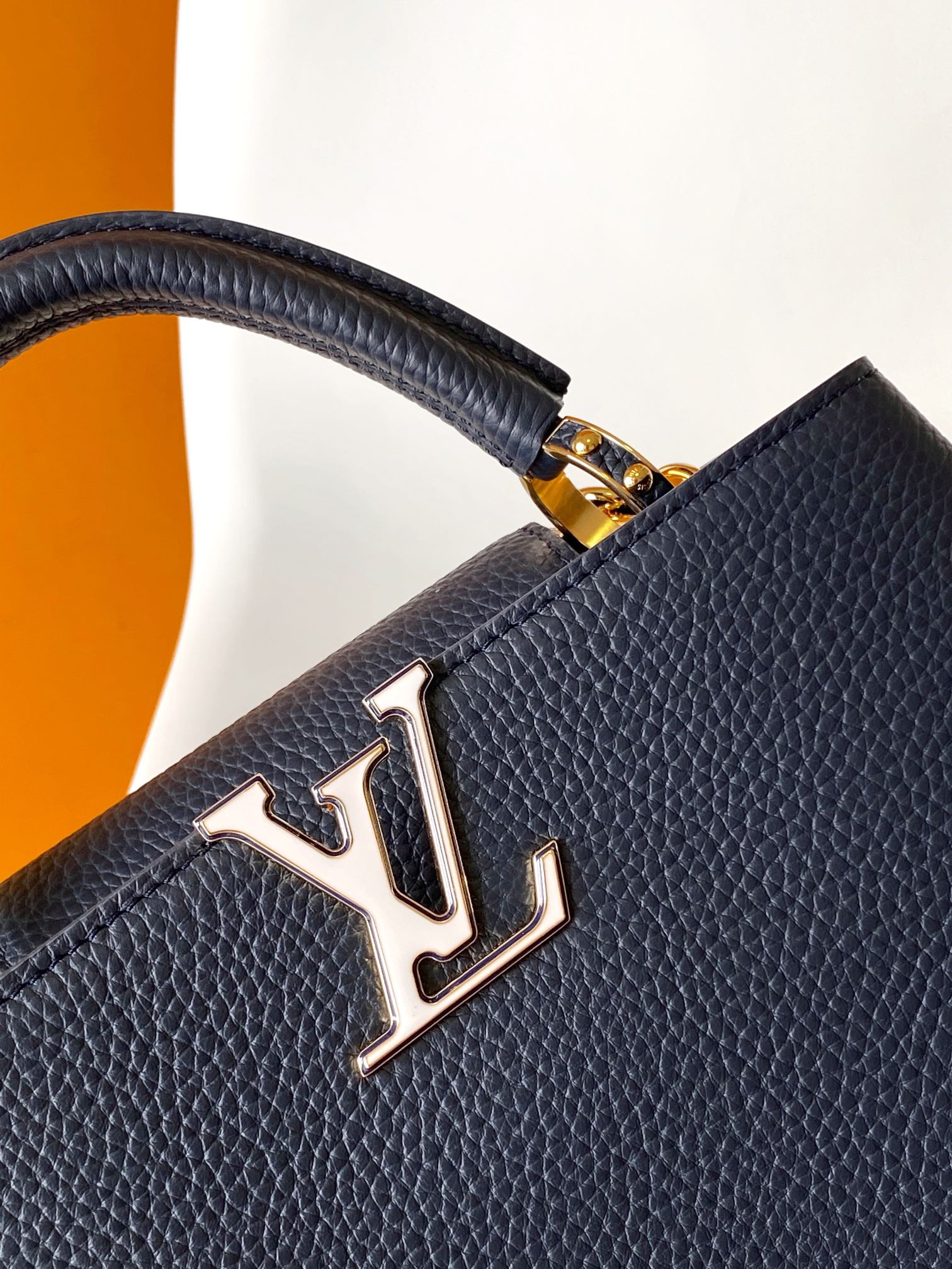 Louis Vuitton LV Capucines BB Handbag - M25211 (Navy Blue) - Small Size