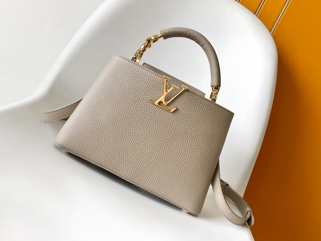 Louis Vuitton LV Capucines Mini Handbag - M23945 Grey (Large)