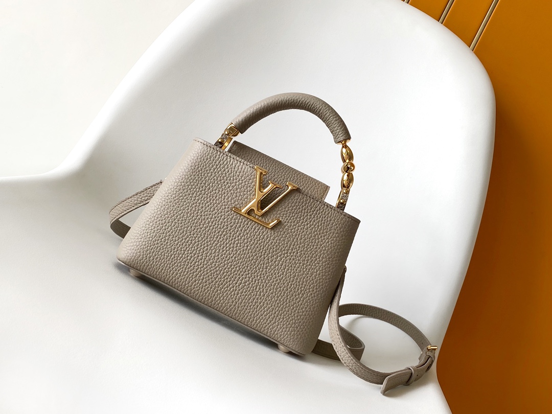 Louis Vuitton LV Capucines Mini Handbag - M23945 Grey (Small)