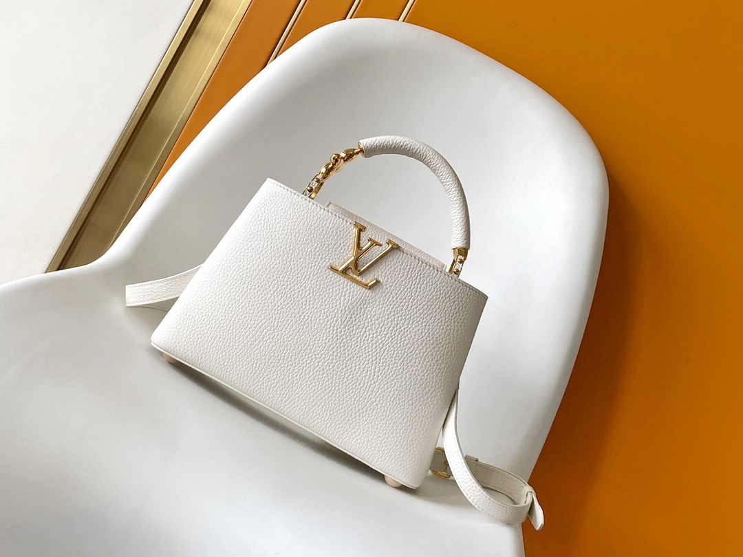 Louis Vuitton LV Capucines Mini Handbag - M23944 Cream (Large)