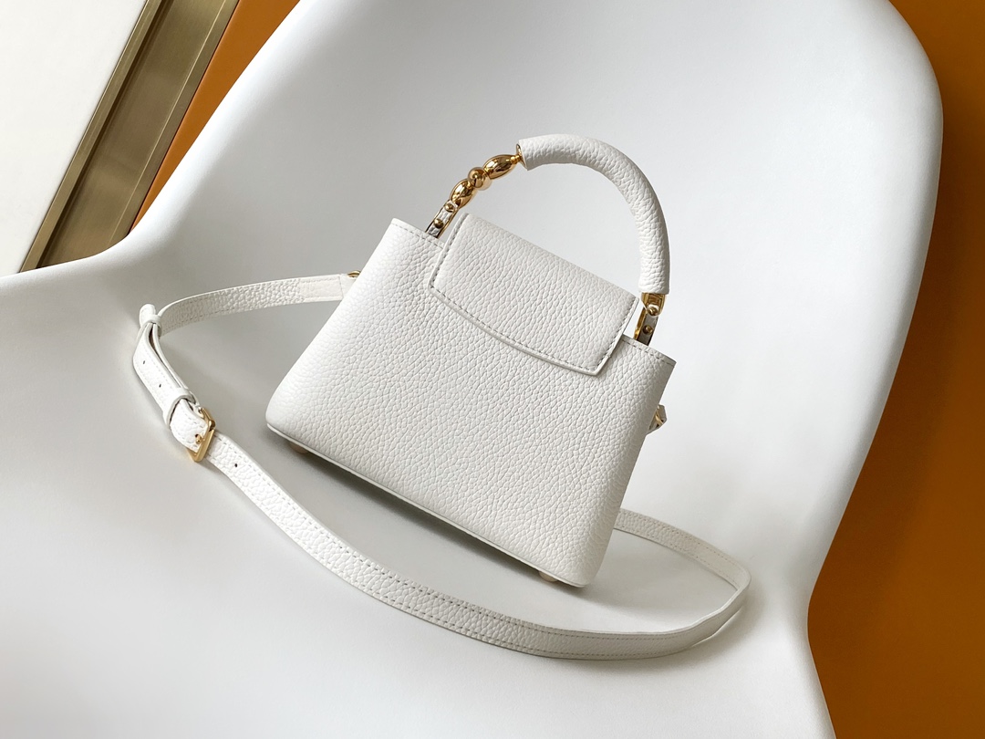 Louis Vuitton LV Capucines Mini Handbag - M23944 Cream (Small)