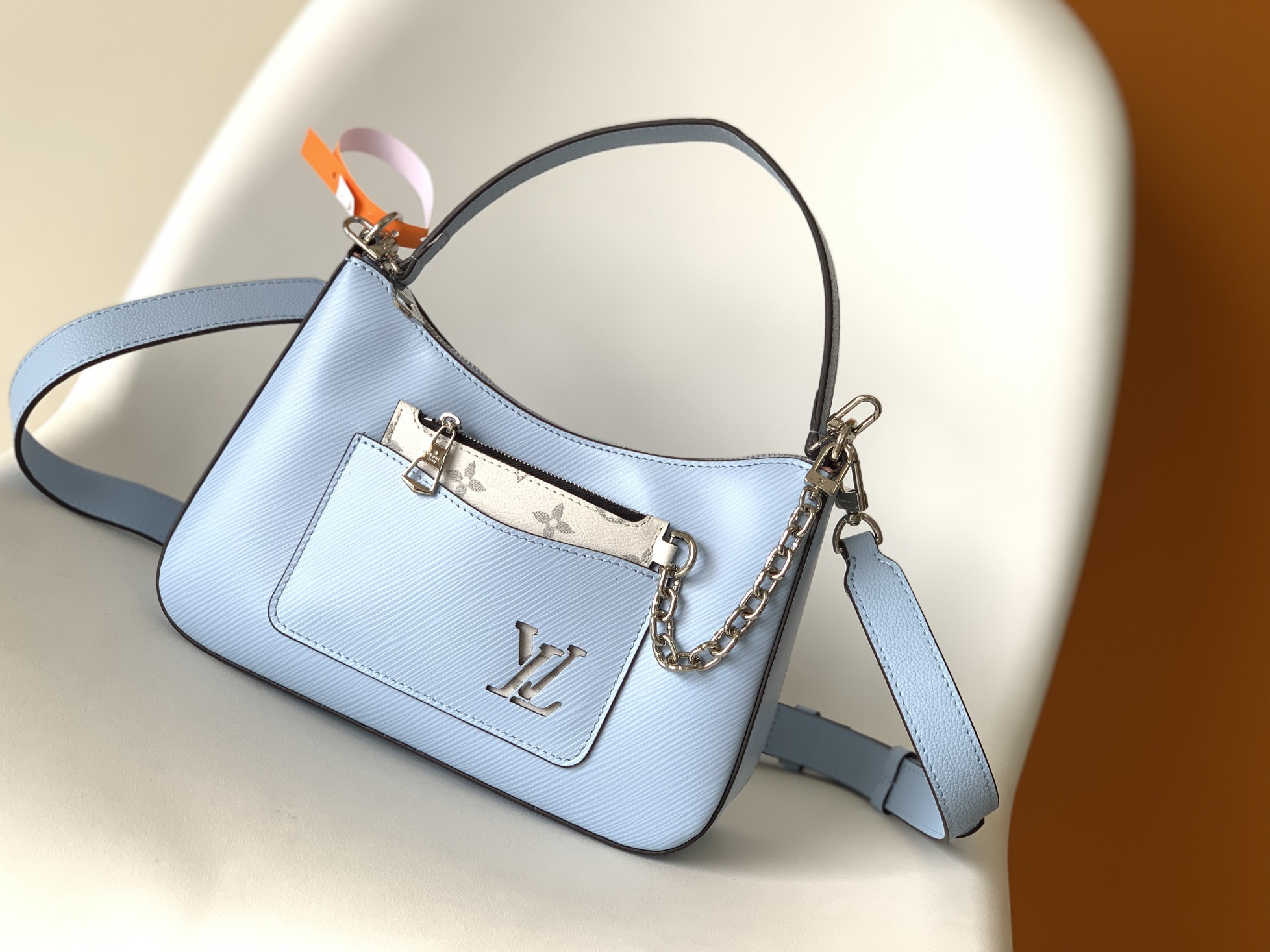 Louis Vuitton LV Marelle Handbag - Epi Leather - Blue - M59486