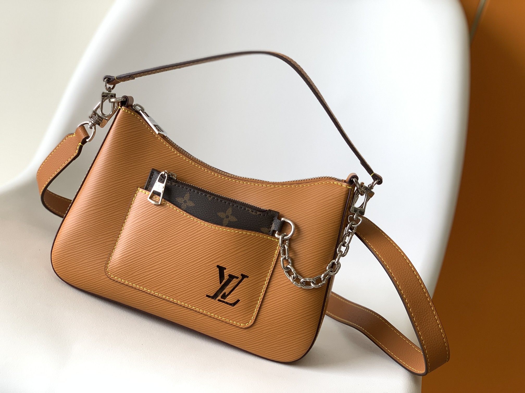 Louis Vuitton LV Marelle Handbag - Epi Leather - Caramel - M80794