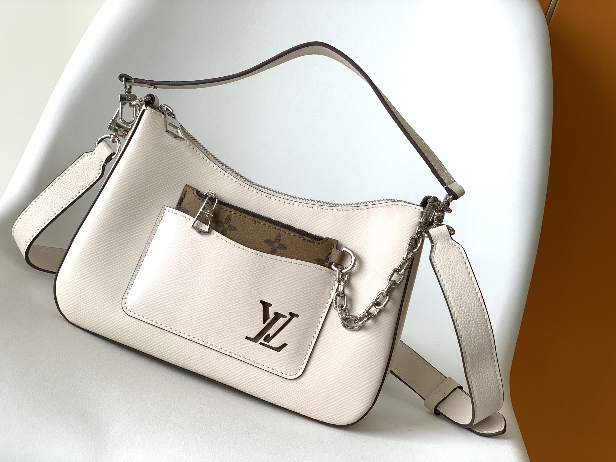 Louis Vuitton LV Marelle Handbag - Epi Leather - White - M80688