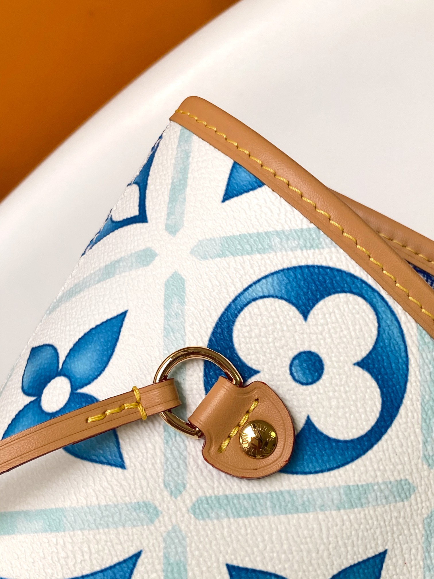 Louis Vuitton LV Neverfull MM Tote Bag - Monogram Tiles - M11263 (Blue)