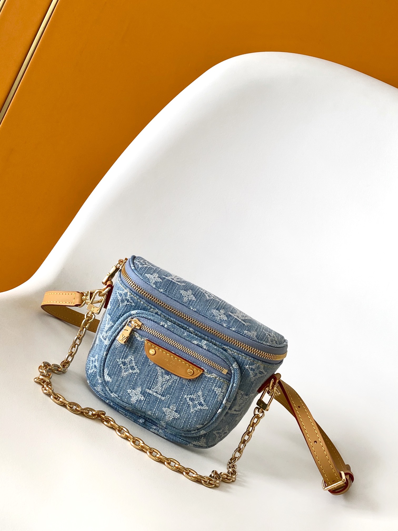 Louis Vuitton LV Mini Bumbag - Denim Monogram - M83353