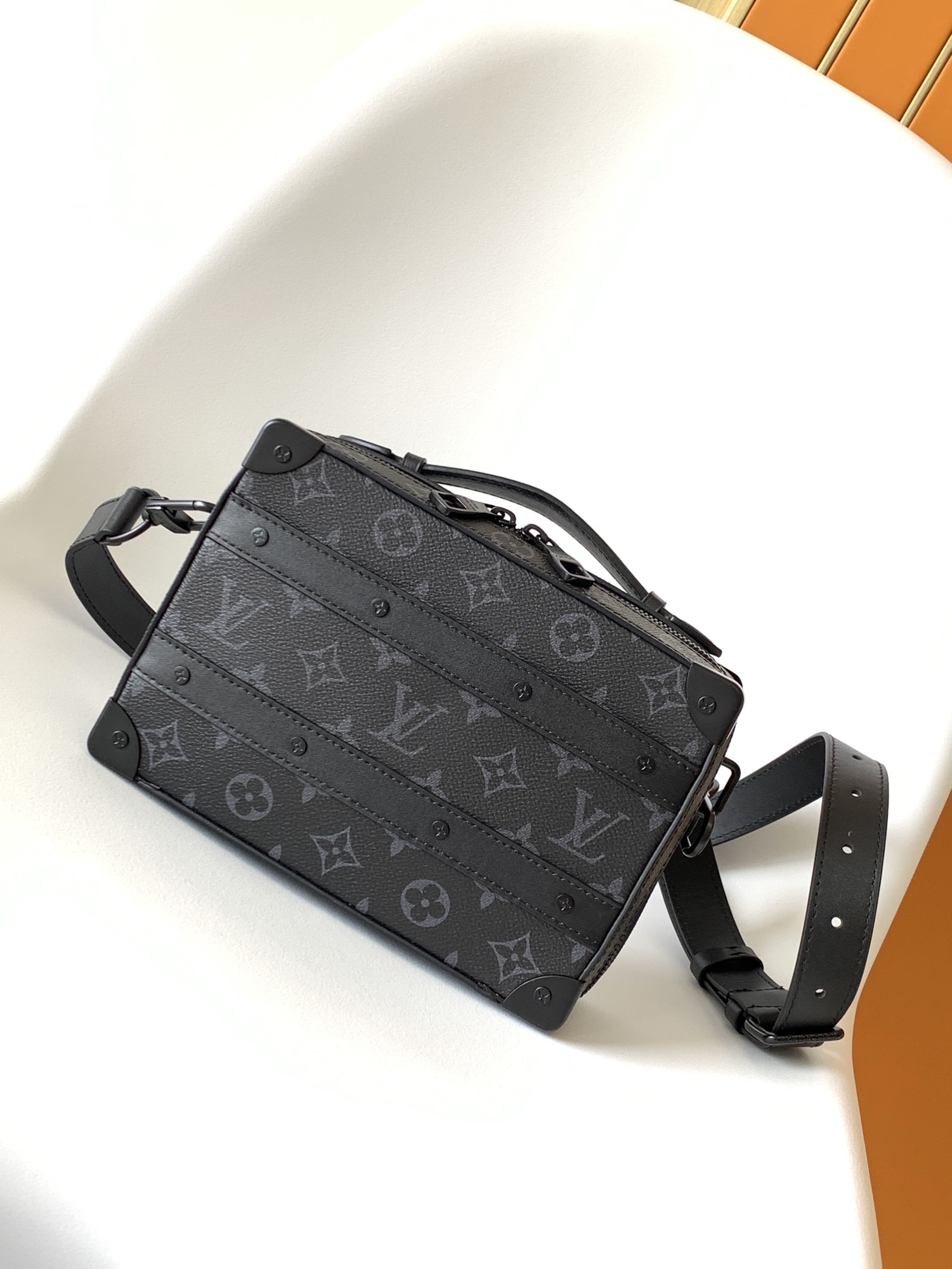 Louis Vuitton LV Handle Soft Trunk Bag - M45935 Monogram Macassar Black